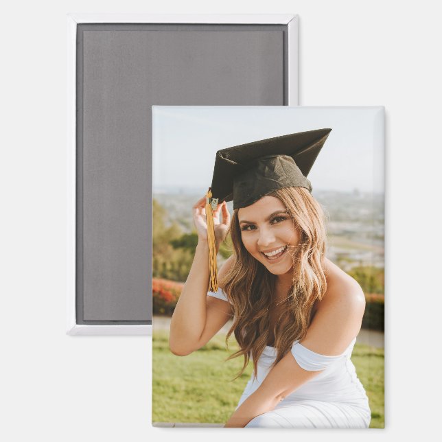 Create Your Own Custom Graduate Photo Magnet (Vorderseite/Rückseite)