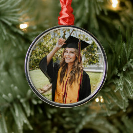 Create Your Own Custom Graduate Photo Ornament Aus Metall