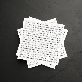 Create Your Own Custom Logo Pattern Business Party Serviette
