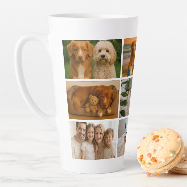 Create your own custom made 9 photo personalized milchtasse (Beispiel)