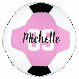 Create Your Own Custom Name Number Pink Fußball