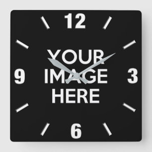 Create Your Own Custom Quadratische Wanduhr