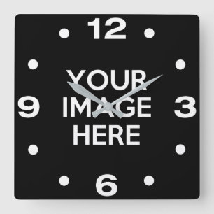 Create Your Own Custom Quadratische Wanduhr