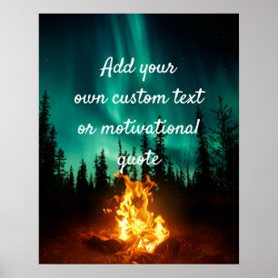 Create Your Own Custom Quote Poster - Camp Fire