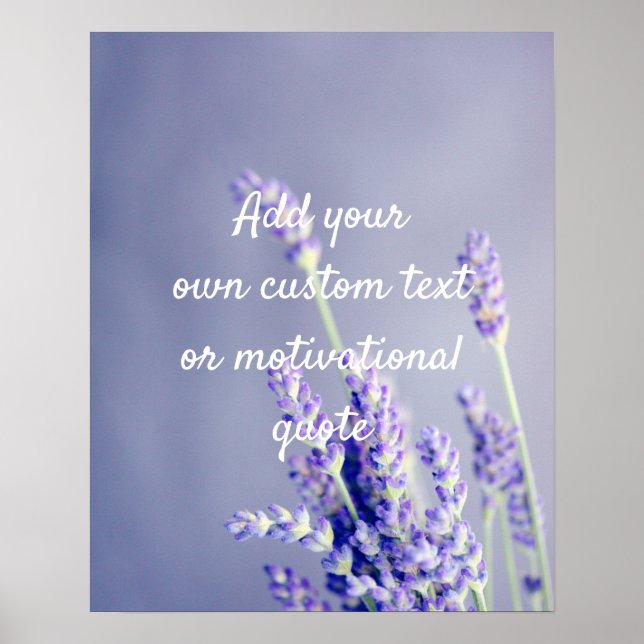 Create Your Own Custom Quote Poster Lavender Sprig (Vorne)