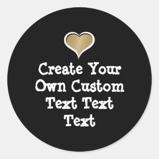 Create your own custom text runder aufkleber