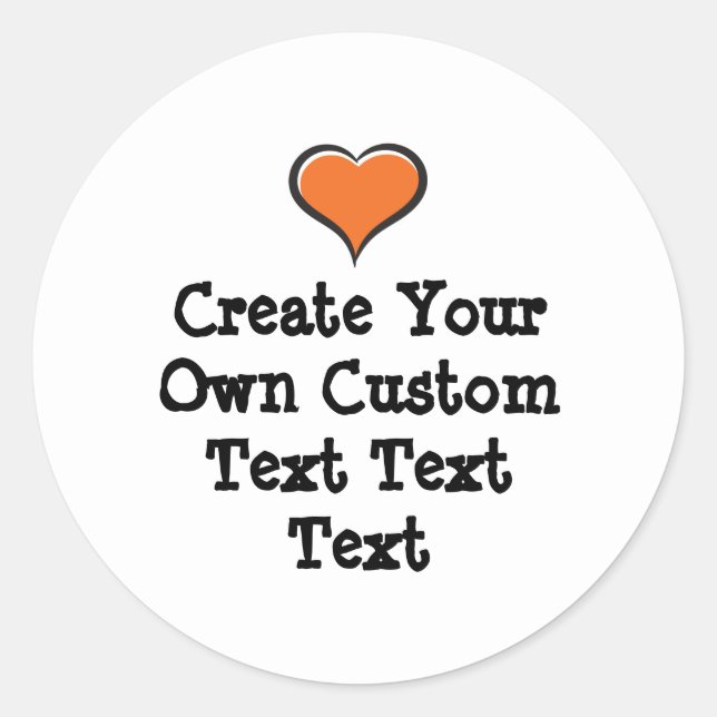 Create your own custom text white Bkgd Ver Runder Aufkleber (Vorderseite)