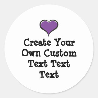 Create your own custom text white Bkgd Ver Runder Aufkleber