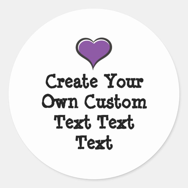 Create your own custom text white Bkgd Ver Runder Aufkleber (Vorderseite)