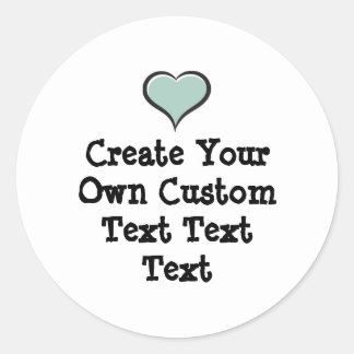 Create your own custom text white Bkgd Ver Runder Aufkleber