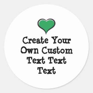 Create your own custom text white Bkgd Ver Runder Aufkleber