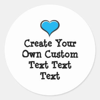 Create your own custom text white Bkgd Ver Runder Aufkleber