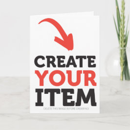 CREATE-YOUR-OWN Custom upload design Christmas Karte