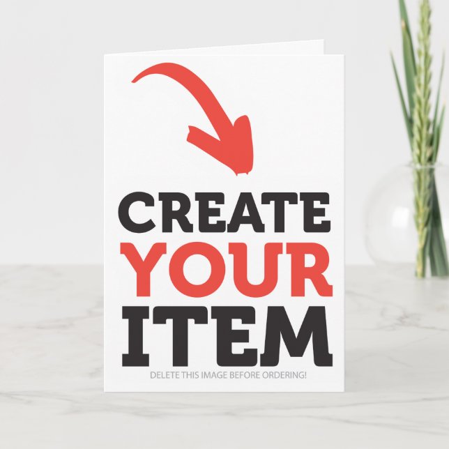 CREATE-YOUR-OWN Custom upload design Christmas Karte (Vorderseite)