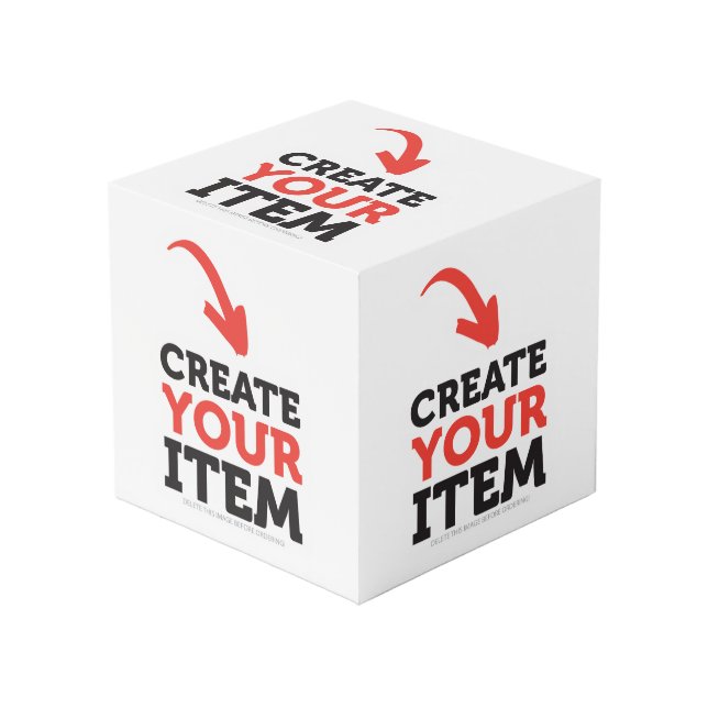 CREATE-YOUR-OWN Custom upload your design Photos Würfel (Vorderseite Schrägansicht)