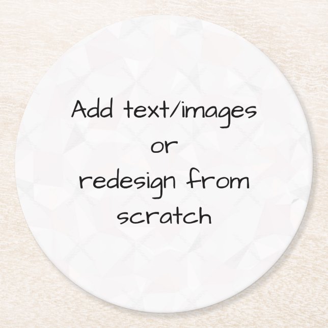 Create Your Own Customized Runder Pappuntersetzer (Vorderseite)