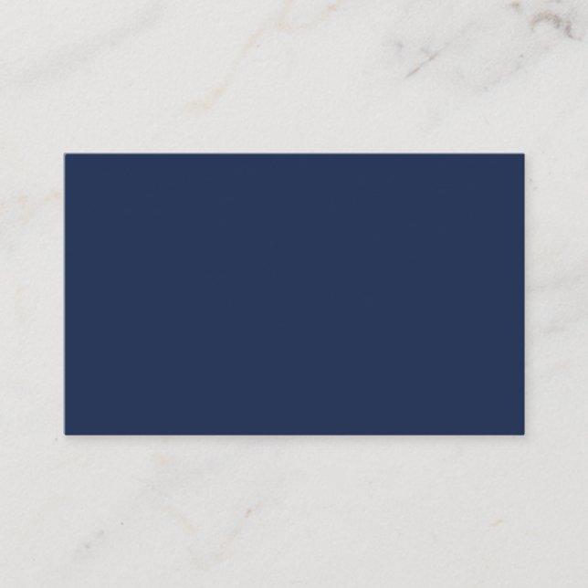 Create Your Own dark blue Custom personalized Visitenkarte (Vorderseite)