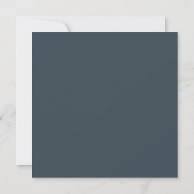 Create Your Own dark gray azure Flat Greeting Card Karte (Vorderseite)