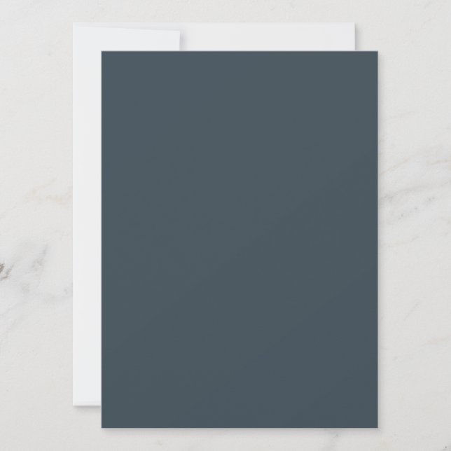 Create Your Own dark gray azure Flat Greeting Card Karte (Vorderseite)