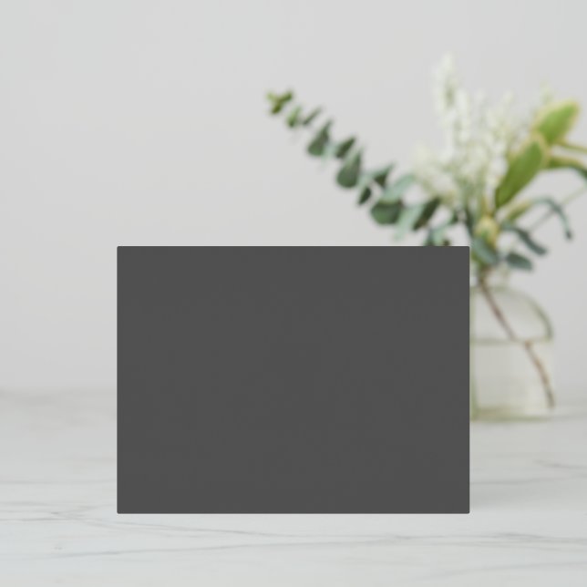 Create Your Own dark gray Custom Design Folien Feiertagspostkarte (Stehend vorne)