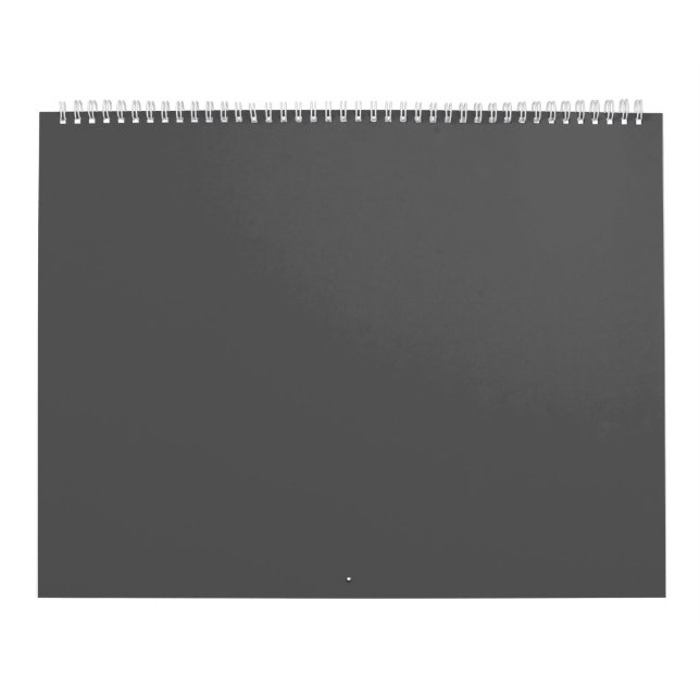 Create Your Own dark gray Custom Design Kalender (Titelbild)