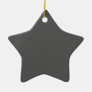 Create Your Own dark gray Custom Design Keramik Ornament