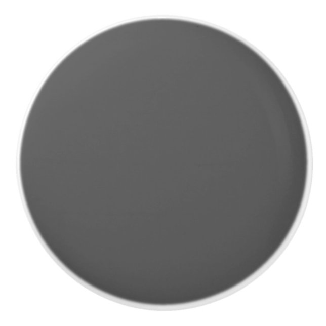 Create Your Own dark gray Custom Design Keramikknauf (Vorderseite)