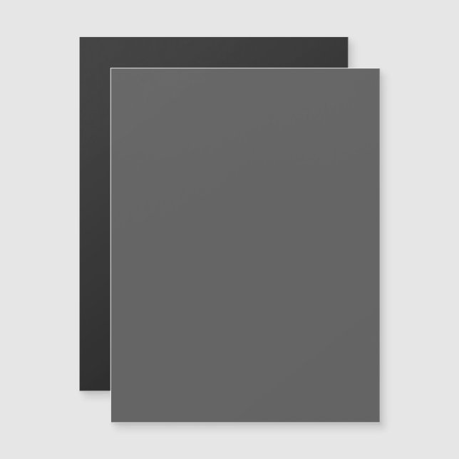 Create Your Own dark gray Custom Design Magnetkarte (Vorne/Hinten)