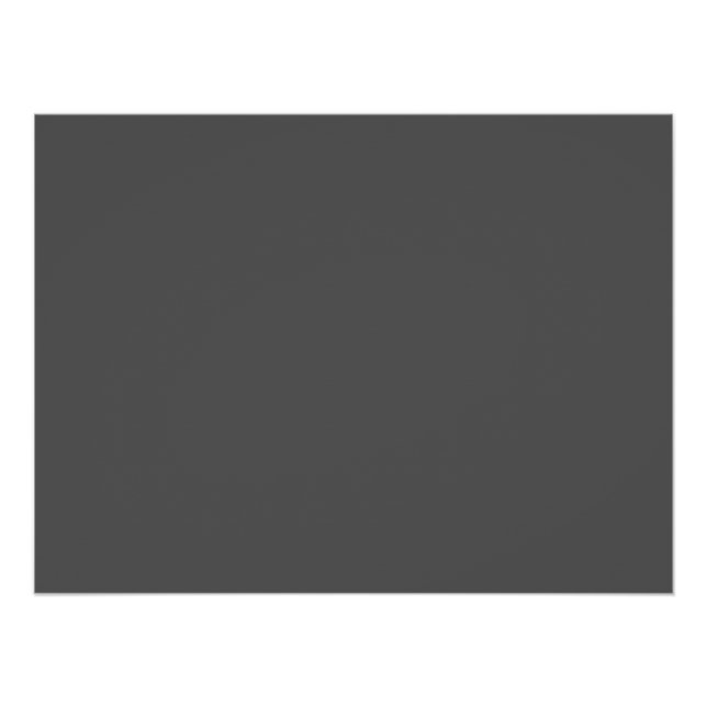 Create Your Own dark gray Custom Design Poster (Vorderseite)