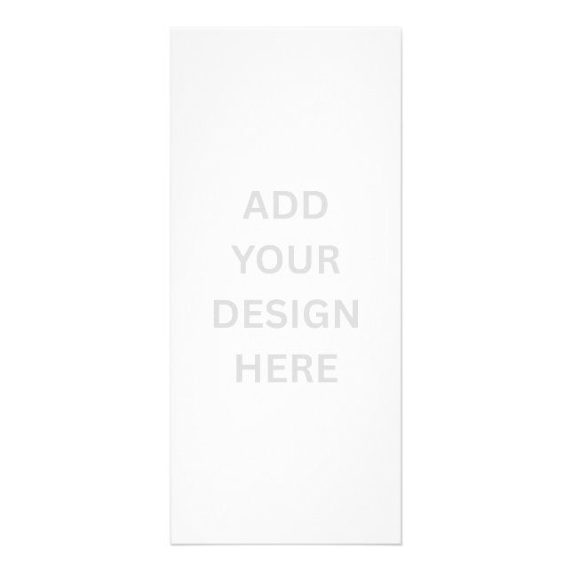 Create Your Own Design 4" x 9" Rack Card Werbekarte (Vorne)