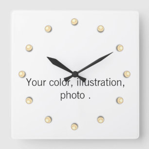 Create your own design quadratische wanduhr