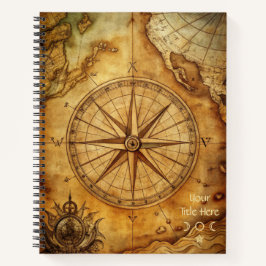 Create Your Own Discoverer Compass Rose Notizbuch