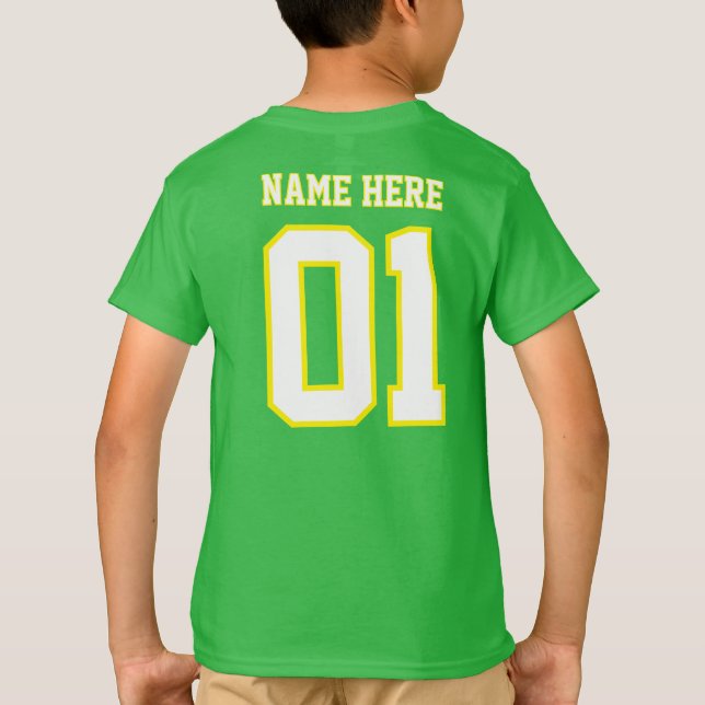 CREATE-YOUR-OWN DIY Custom design Boys Team Number T-Shirt (Rückseite)