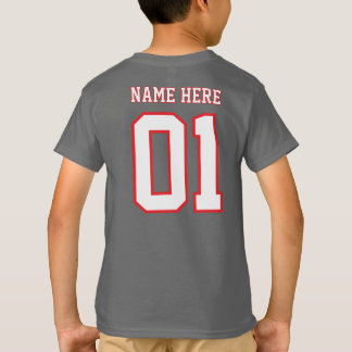 CREATE-YOUR-OWN DIY Custom design Boys Team Number T-Shirt