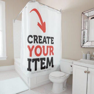 CREATE-YOUR-OWN DIY Custom upload your design Duschvorhang