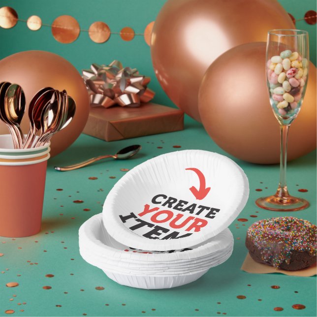 CREATE-YOUR-OWN DIY Custom upload your design Pappteller (Multi)