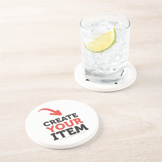 CREATE-YOUR-OWN DIY kundenspezifische Sandstein Untersetzer (Seite)