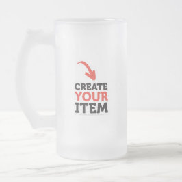 CREATE-YOUR-OWN DIY kundenspezifischer Mattglas Bierglas