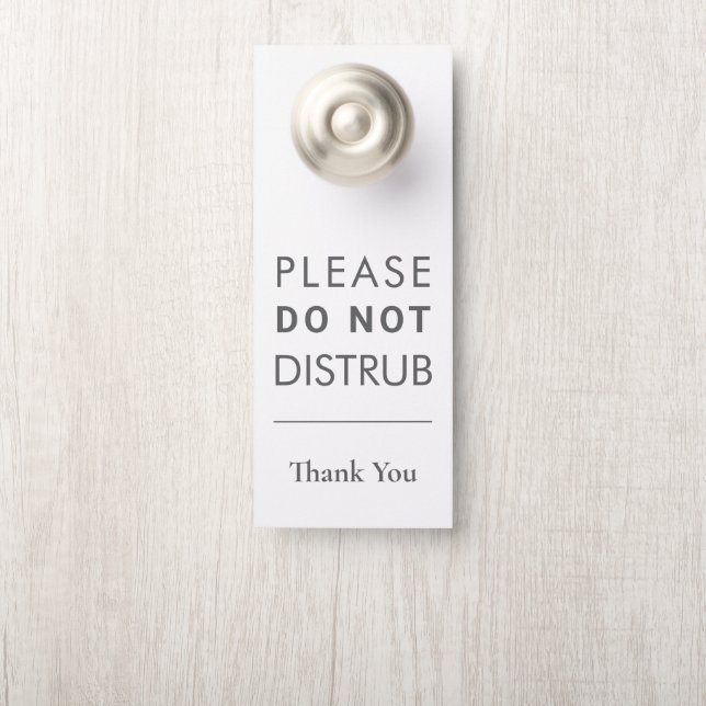 Create Your Own Do Not Disturb Wedding Door Hanger Türanhänger (Auf Knauf)