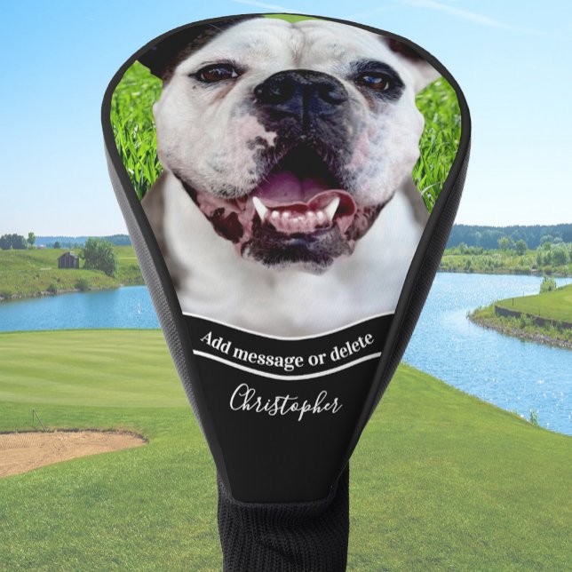 Create Your Own Dog Photo Personalized  Golf Headcover (Von Creator hochgeladen)