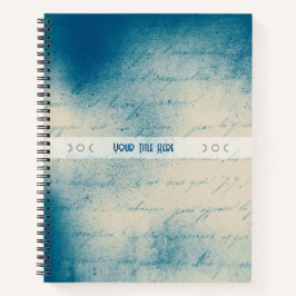 Create Your Own Dreamy Romantic Blue Love Letter Notizbuch