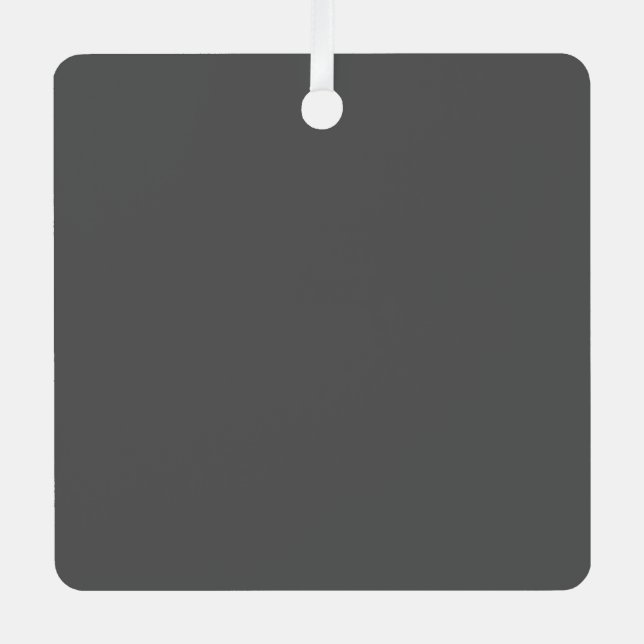 Create Your Own editable dark gray Ornament Aus Metall (Vorderseite)