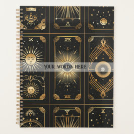 Create Your Own Elegant Gold Tarot Black Planer