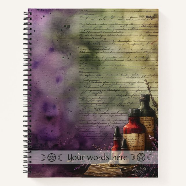 Create Your Own Elixir Bottles Apothecary Notizbuch (Vorderseite)