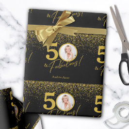 Create Your Own Fabulous Birthday Photo Invitation Geschenkpapier