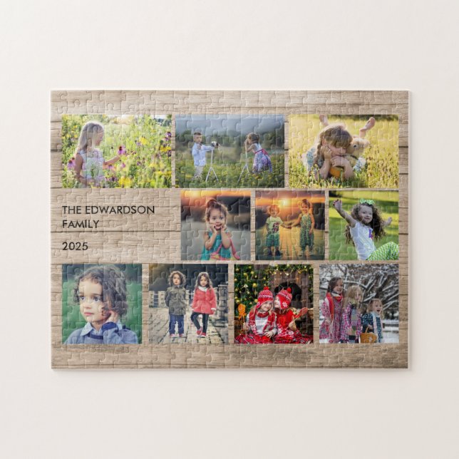 Create your own family photo collage puzzle (Horizontal)