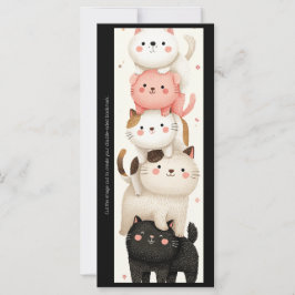 Create Your Own Fat Cat Stack Bookmark Card