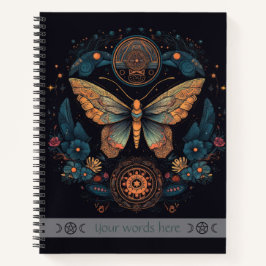 Create Your Own Floral Butterfly Totem Notizbuch
