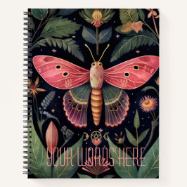 Create Your Own Floral Multicolored Garden Moth Notizbuch