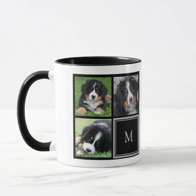 Create your own Foto Klebemasse monogrammed Tasse (Links)